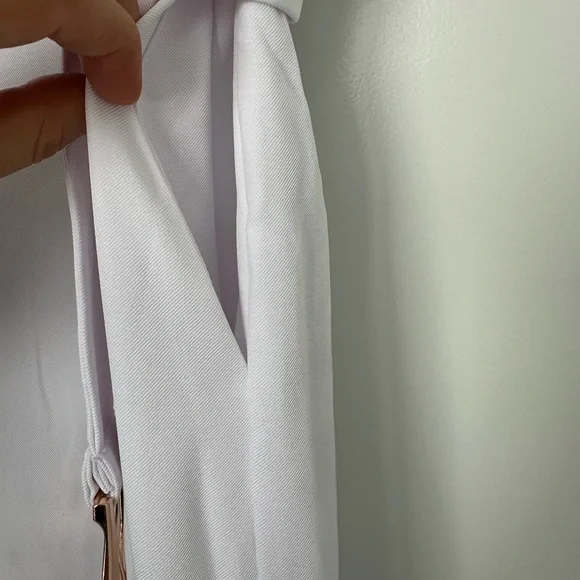 NWT Runaway the Label White Loxana Jumpsuit with Gold Belt - Size XS - Picture 6 of 14